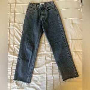 Zara Frayed Hem Jeans